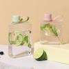 Portable 240ml/320ml Water Bottle Rectangle Multicolor Sports Kettle Good-looking Flat Water Cup Outdoor Sport