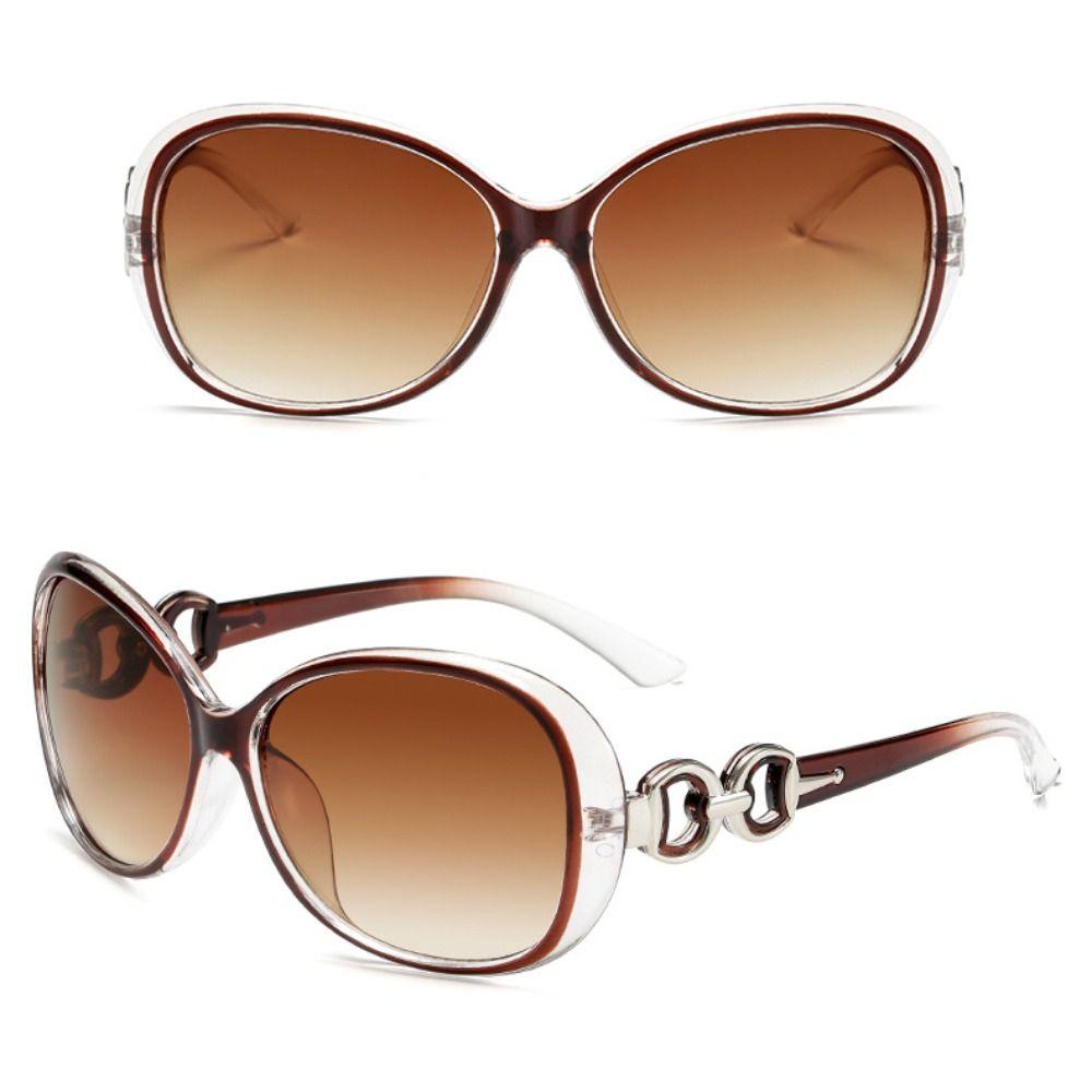 Sun-Protective Retro Sunglasses Big Frame Eyewear Driving Glasses Black Shades Glasses  for Women