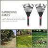 Two Plastic Hand Rakes With Non Slip Handle Designed For Foliage Easy Digging And Cultivating Tasks Yard Maintenance