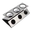 Flaschenabtropfgestell 304 Edelstahl Silikonmatte Silber 3 Löcher Sodawasserflaschen-Trockengestell