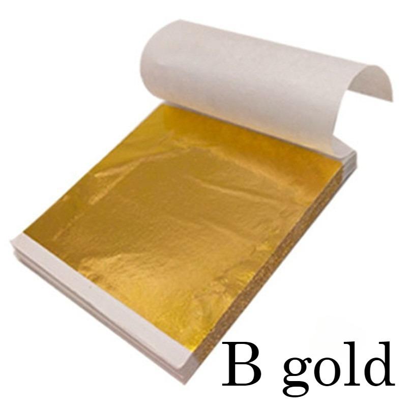 High Quality Gold/silver Foil Paper 9 * 9CM, Color, Buddha Statue Hotel Decoration Supplies, Furniture DIY Crafts Gold Foil Paper, Nail Art Supplies
