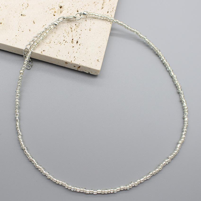 Simple Seed Beads Choker  Women Korean Fashion Charm Colorful Handmade Boho Collar Chain Neck Necklace Femme Jewelry  Gift