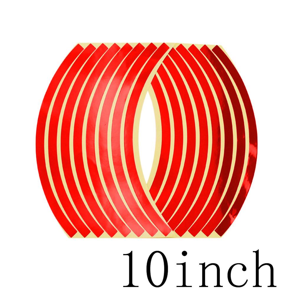 

16 шт. Универсальные светоотражающие наклейки на обод колеса мотоцикла 10/12/14 дюймов, наклейка для мотоцикла