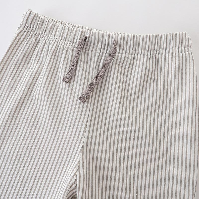Summer Boys' European & American Style Short-Sleeve T-Shirt & Knitted Cotton Shorts Two-Piece Set
