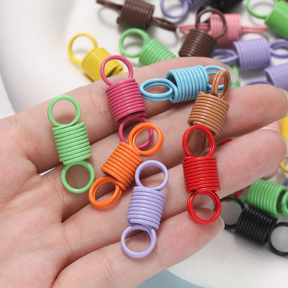 10 Stück/Los Federverschlüsse Kordel-Quetsch-Endkappen Verschlussverbinder Für DIY Lederarmband Halskette Schmuckherstellung Zubehör
