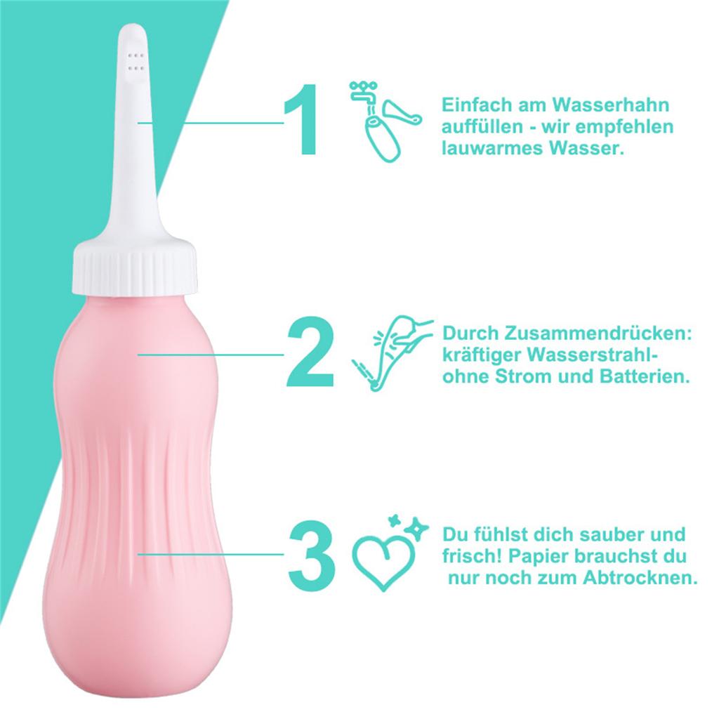 Handheld Personally Bidet Butt Shower Portable Travel Bidet Manual Press Atomizer for Perineal & Hemmoroid Treatments