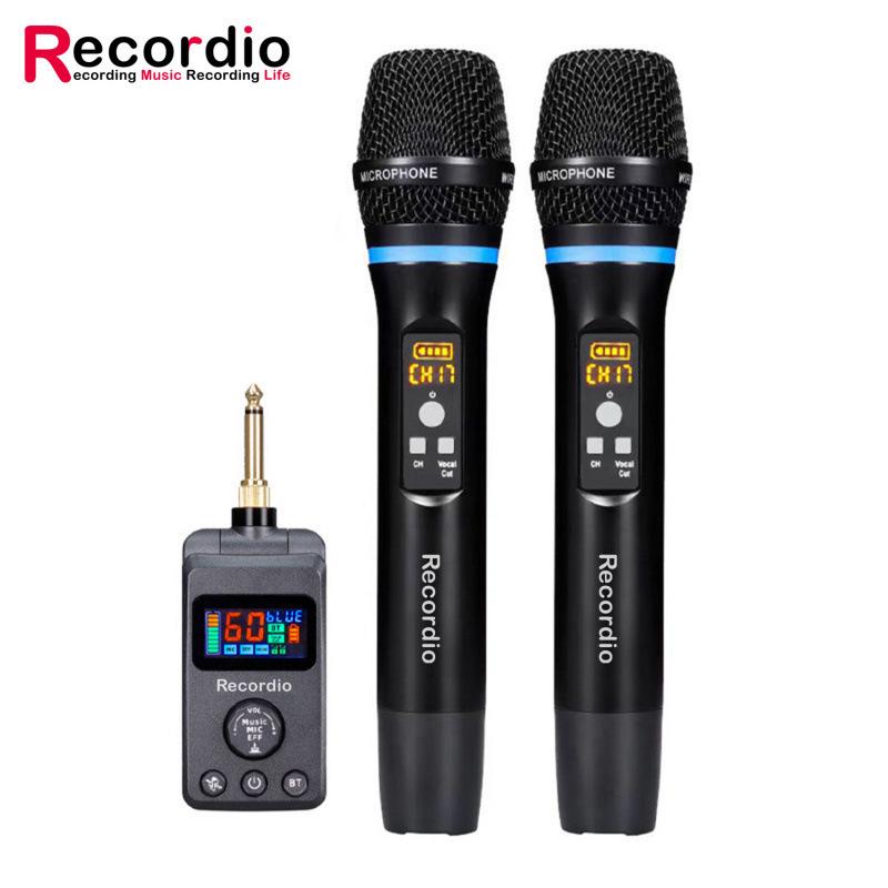 7Recordio M50 Portable Bluetooth DSP Reverb Microphone for Home Singing