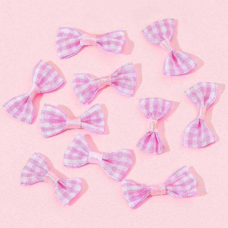 

Набор бантиков из клетчатой ленты ручной работы: Сделай сам повязки на голову, украшения, аксессуары для кукол 3×1.5 cm