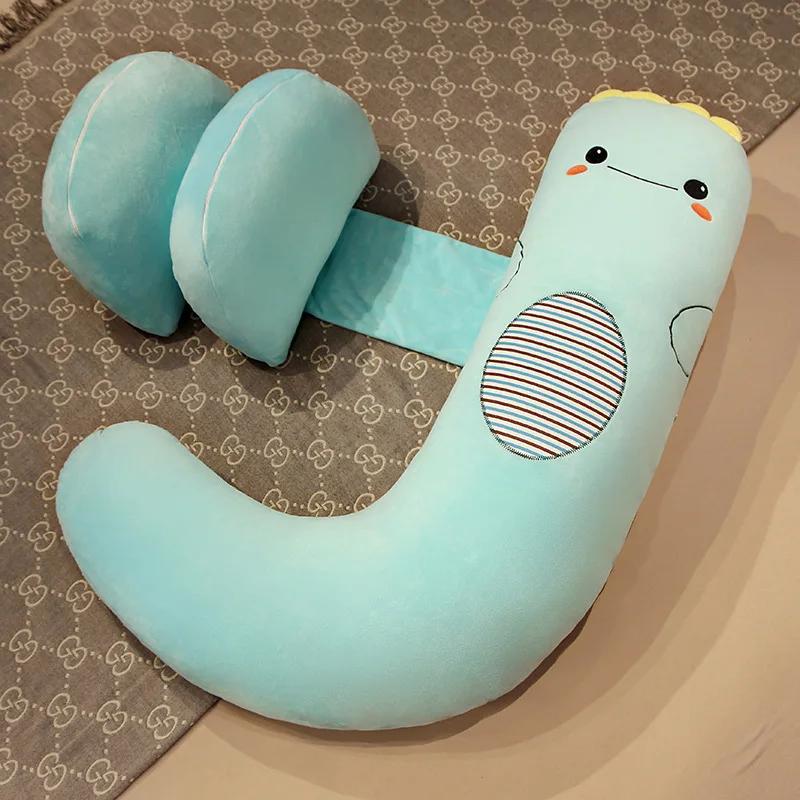Pregnant Women Sleep on The Side of The Pillow The Pregnancy Belly Pillow Soft Comfortable Solid Color Lumbar Pillow Maternity