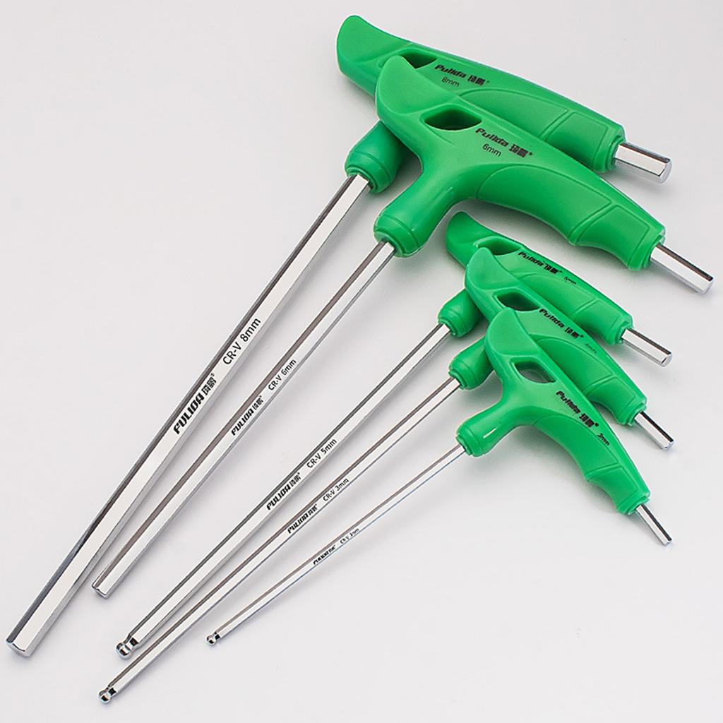 T-Handle Allen Wrench Long-Lasting Hardness CR-V Steel Wrench Hand Tool