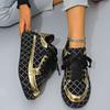 Full Diamond Ladies Spring, Summer and Autumn Four Seasons Breathable Thick Sole Comfortable Women's Casual Sports Sneakers