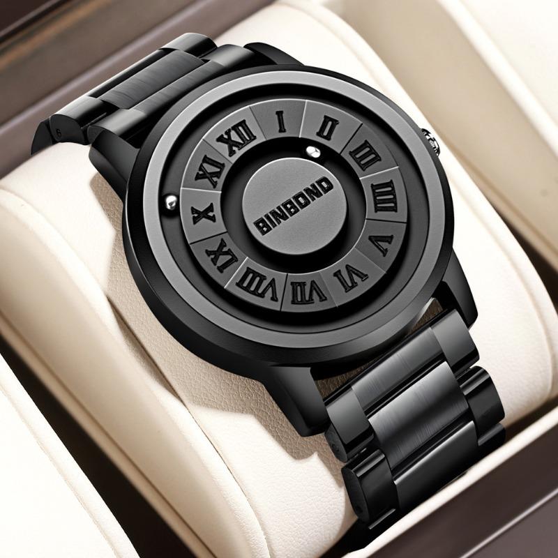 Binbang Black Technology Watch Men's New Concept Personality Creative Men's Magnetic Suspension Waterproof Men's Watch