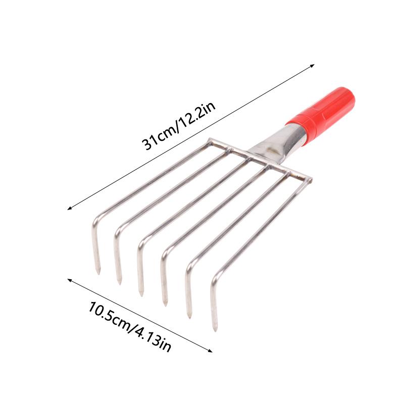 Versatile Gardening Tool, Portable Clam and Shell Rake for Beach and Farm, Perfect for Digging and Weeding Jobs.