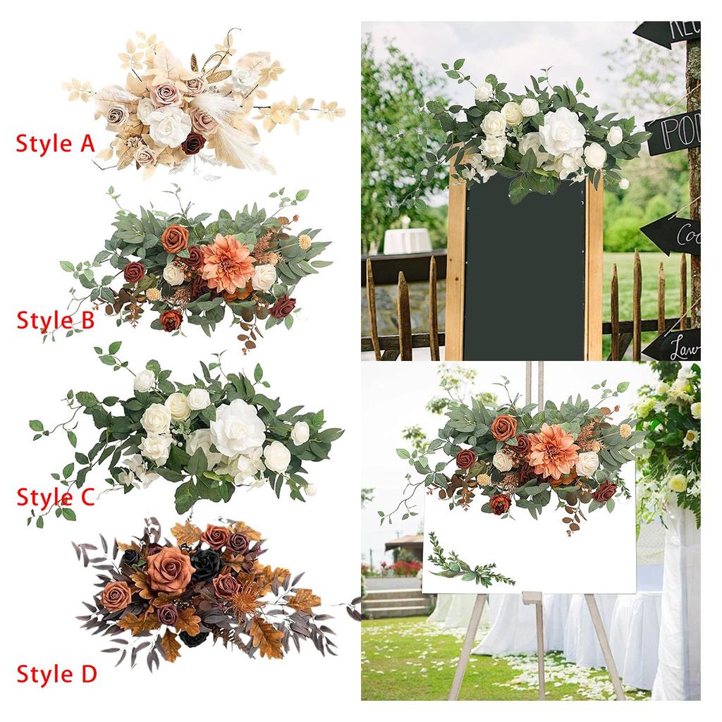 Artificial Flower Arrangement for Front Door, Event Garland