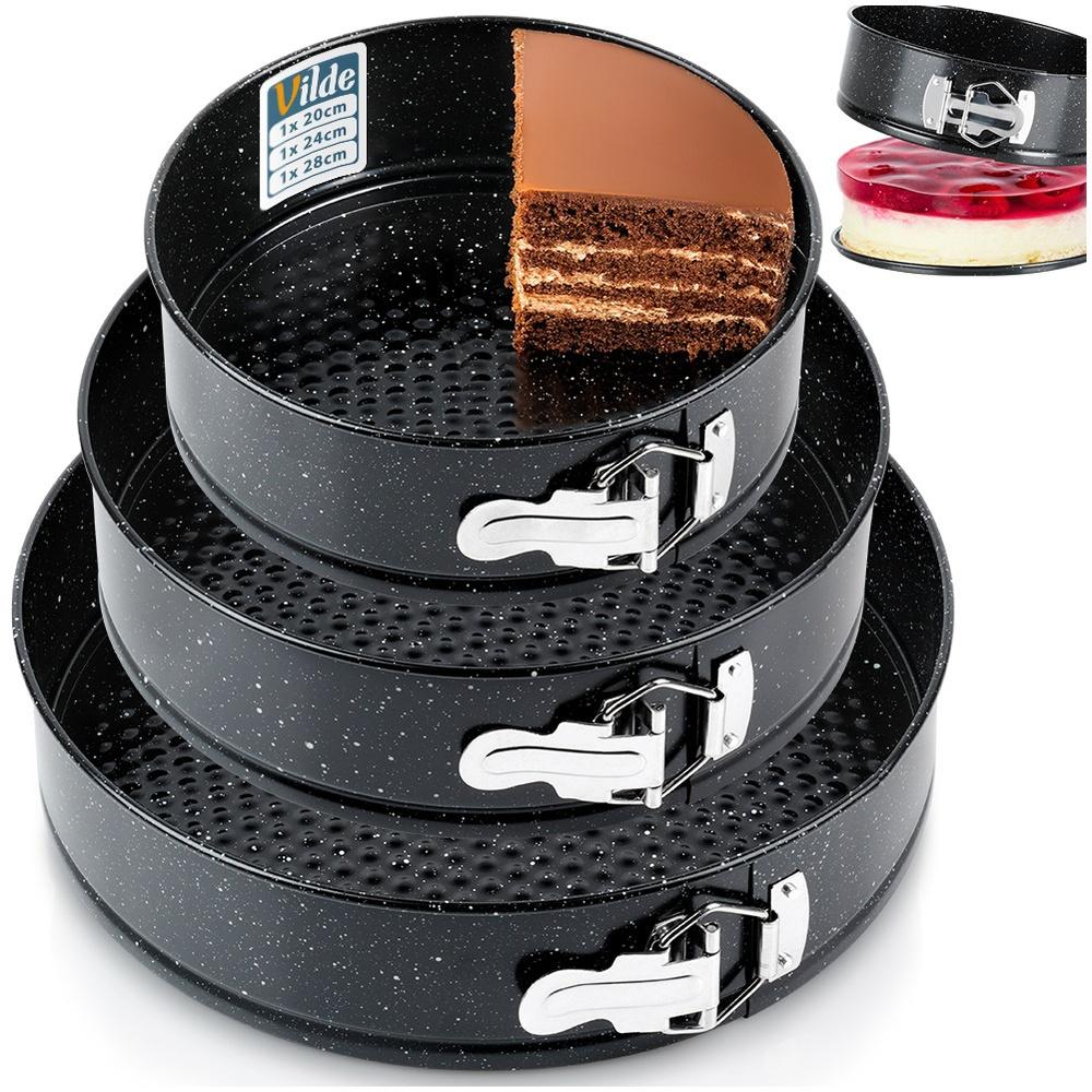 Granite Stretchable Cake Tin 28 / 24 / 20 Cm 3 Pcs.
