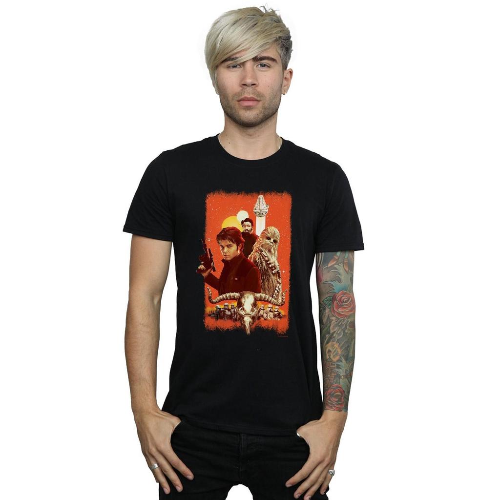 STAR WARS Mens Solo Trio Paint T-Shirt