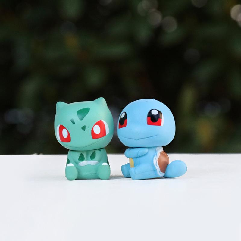 Adorable Pokémon Figurines: Charmander, Squirtle, Psyduck - Creative Gifts for Car Dashboard or Desktop