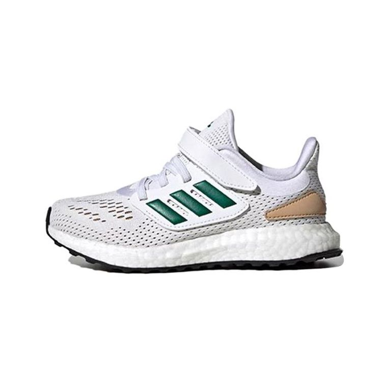 Adidas Pureboost 22 Comfortable Casual Durable Low-Top Kids Running Shoes Kids Running Shoes White Green IF5554