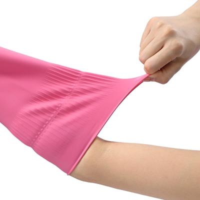 Gummi-Reinigungshandschuhe Flexible Griffigkeit Spülhandschuhe Schutzkleidung Ergonomisch Fleckenabweisend Handschuhe für die Haushaltsreinigung Unentbehrlich