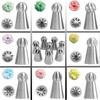 3-Piece Stainless Steel Torch Tip Set Cake Decorating Piping Nozzles Ball-Shaped Icing Tips