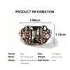 Natürlicher Rauchquarz, Turmal 925 Silberring für Damen, Eleganter Luxus Edelsteinschmuck, Jubiläumsbankett, Hochzeitsgeschenk
