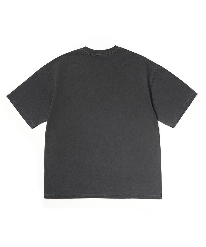 GAKKAI UNIONS Hitit Star Pigment Short Sleeve T-Shirt Charcoal