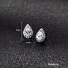 Bridal Jewelry European and American Fashion Wedding Water Drop Zircon Steel Needle Stud Earrings Women's Elegance Earrings Temperament Earrings Hot