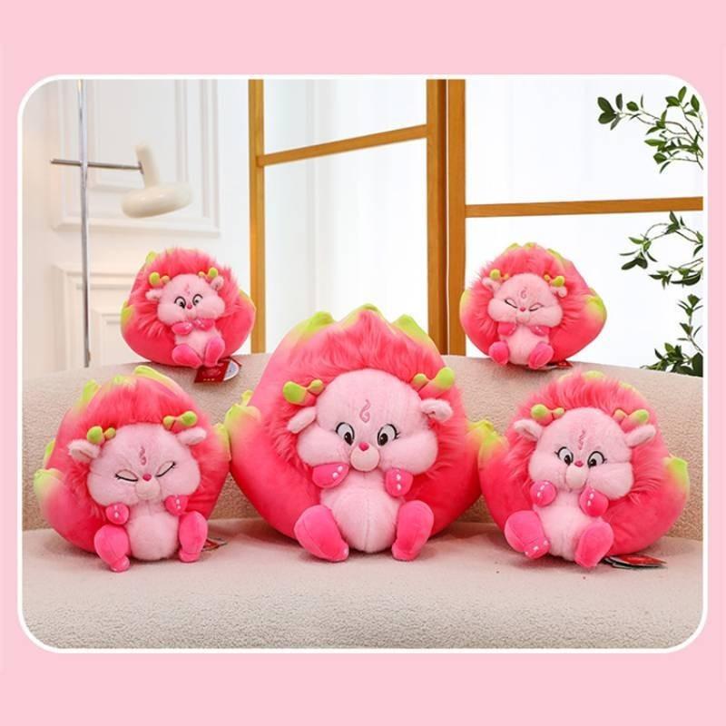 Entzückendes Drachenfrucht-Plüschtier für Kinder Weiches, beruhigendes Schlafkissen Geschenk