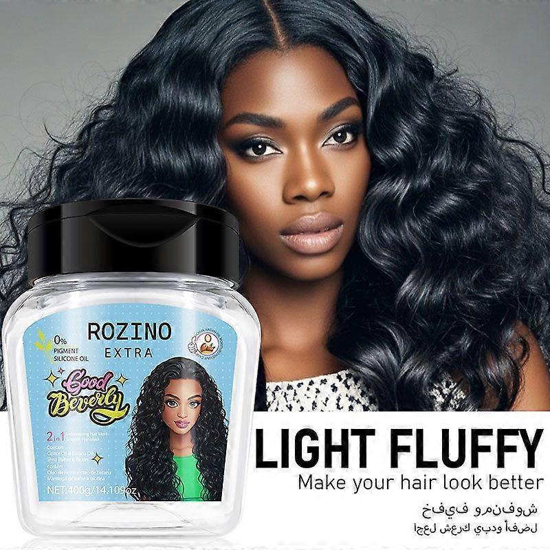 2-in-1 Pflegespülung und Styling-Creme, Beseitigt Frizz, Für lockiges Haar, Spendet Feuchtigkeit, Geschmeidig & Glatt, 400g