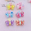 12Pcs New Cute Resin Cartoon Colored Butterflies Series Flat Back Scrapbooking DIY Jewelry Craft Decoration Accessories