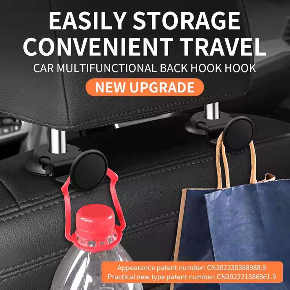 Multi-functional Car Mounted Seat Back Hook Hidden Rear Small Item Storage Hanger Organizer Holder Car Interior Accessories