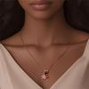 925 Silver Diamond Pendant Necklace Shiny Key Gem Heart Shaped Pearl Cross Lucky Chain for Women Fine Jewelry Gifts