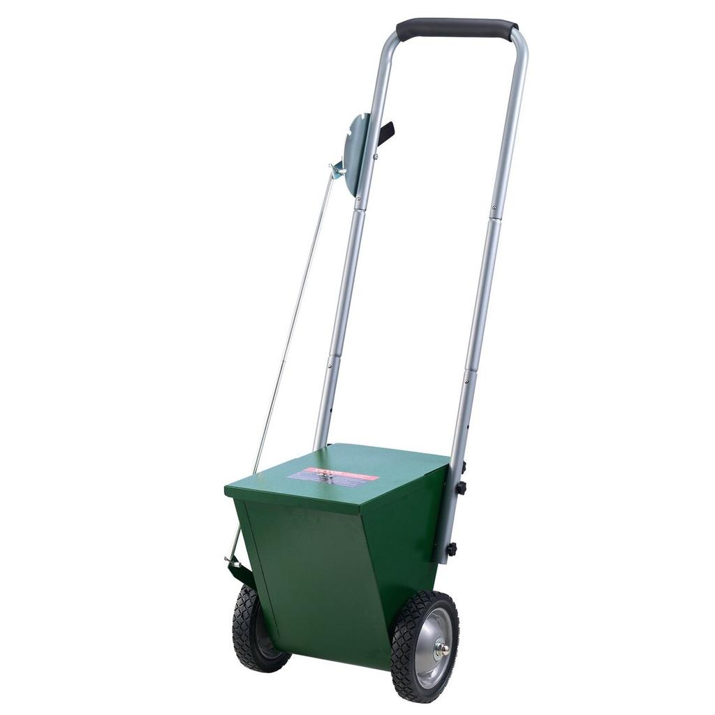 Dry Line Marker 2-Wheel 2 or 4 In Lines Heavy Duty Steel Chalker 25 Lbs