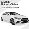 Tallew 4 Pcs Universal Plastic Car Cover 12. 5 X 21. 7ft Disposable Waterproof Full Exterior Cover with Elastic Band for Automobiles Sedan Outdoor
