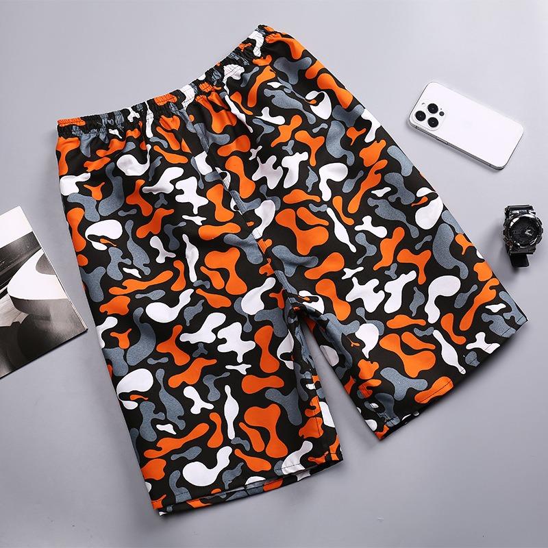 Shorts décontractés d'été hommes Shorts de plage respirants mode pantalons courts de sport confortables avec poches pour le surf plage Shorts à séchage rapide pantalons