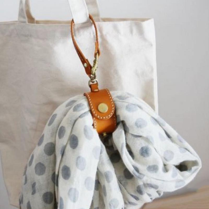 Spot PU Leather Waist-Hanging Lanyard for Gloves, Scarf, and Towel