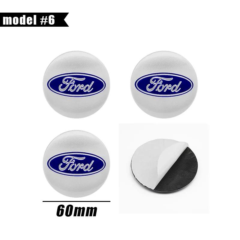 Car Sticker Hot For Ford 4pcs 56/60/65mm Car Styling Wheel Center Hub Caps Stickers Badge Emblem Decal For Ford Focus 2 MK2 MK3