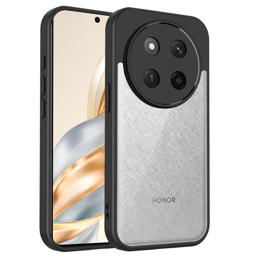 Honor Magic7 Lite Case Plating Silicone Bumper Shockproof Clear Back Cover Hard Matte Phone Case for Honor Magic 7 Lite BRP-NX3
