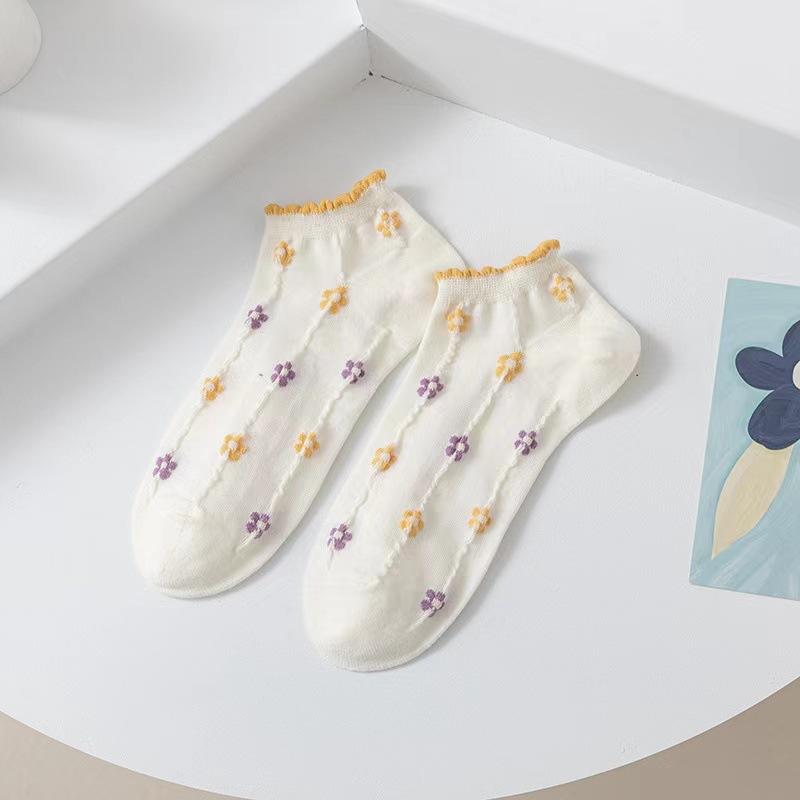 Women's Short Socks, Shallow-cut, Instagram, Trendy and Cute Japanese Spring and Autumn Style Low-top Short Socks, Summer Boat Socks