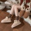 Winter Thick Plush Bag Heel Cotton Slippers Warm Home Cotton Shoes Comfortable and Non-slip Couple Warm Cotton Shoes