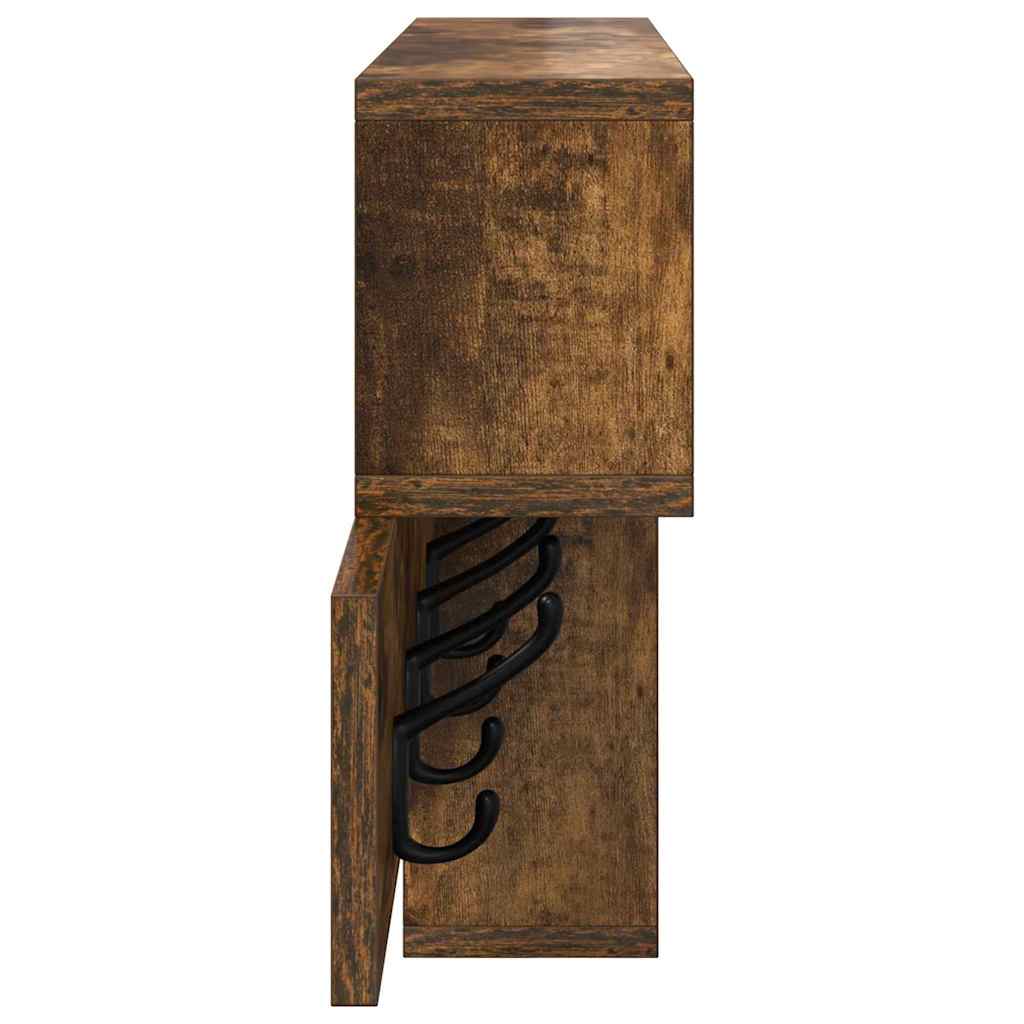 Wall mounted Nightstand Smoked Oak 100 x 12 x 43.5 cm