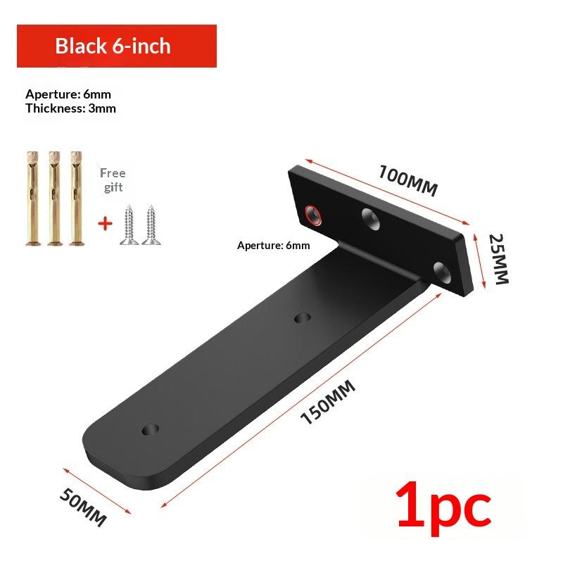 1 Set Metal Wall Shelf Support Wall Mount Cast Iron Shelves Brackets 3Mm Heavy Duty Floating Shelf Brackets Accessories