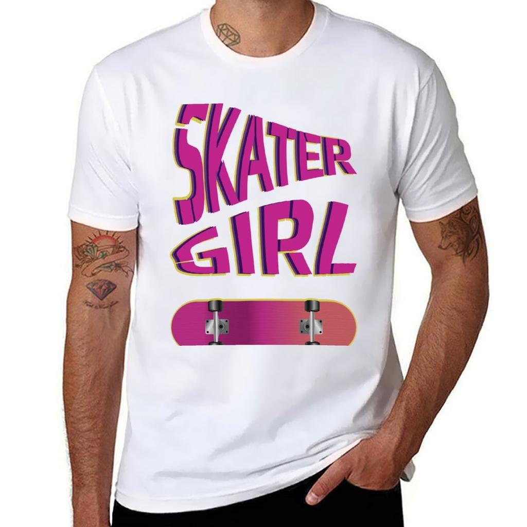 Skater Girl Tshirt Antipilling Casual Tshirt