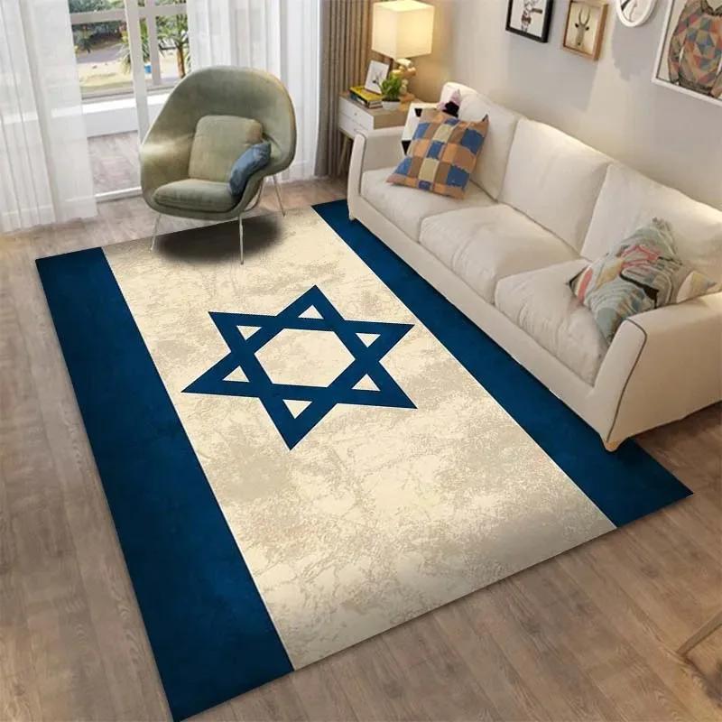 Sechszackiger Stern Davidstern Muster Teppich für Schlafzimmer Teppich Schlafzimmer Heimdeko Wohnzimmer Teppich Matte Geschenk Teppich Heimteppiche für Bett