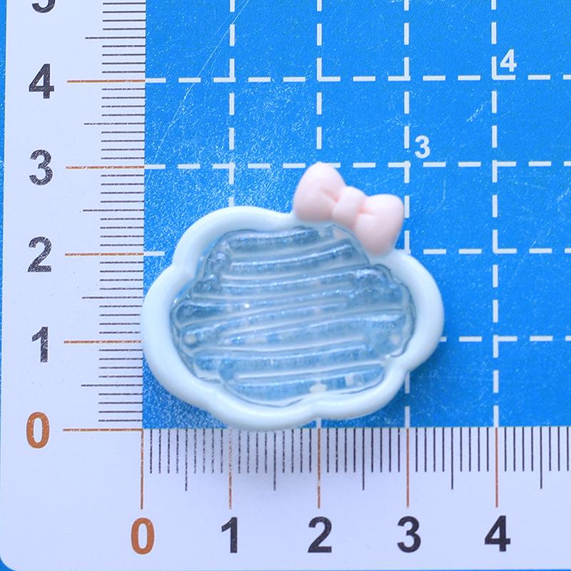 

Заколка для волос и пряжка для обуви из смолы ручной работы с рисунком в виде кремового облака