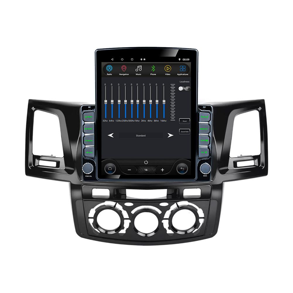 9.7" Vertical Style Tesla Screen Android 12 Car Radio For Toyota Fortuner Hilux 2007-2015 Navigation GPS Multimedia Player 2din