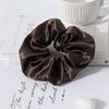 Custom logo 100% Mulberry 22momme  7cm Silk Scrunchies Hair Ties Hair Accessories for Girls
