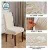 4PC Home Simple Chair Cushion Set Stretch Through Dining Chair Cover Hotel Seat Cover Dining Table Chair Cover Stool Cover
