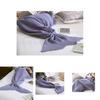 Mermaid Crochet Knit Acrylic Throw Blanket With Grid Pattern For Sofa Decor And Gift Giving