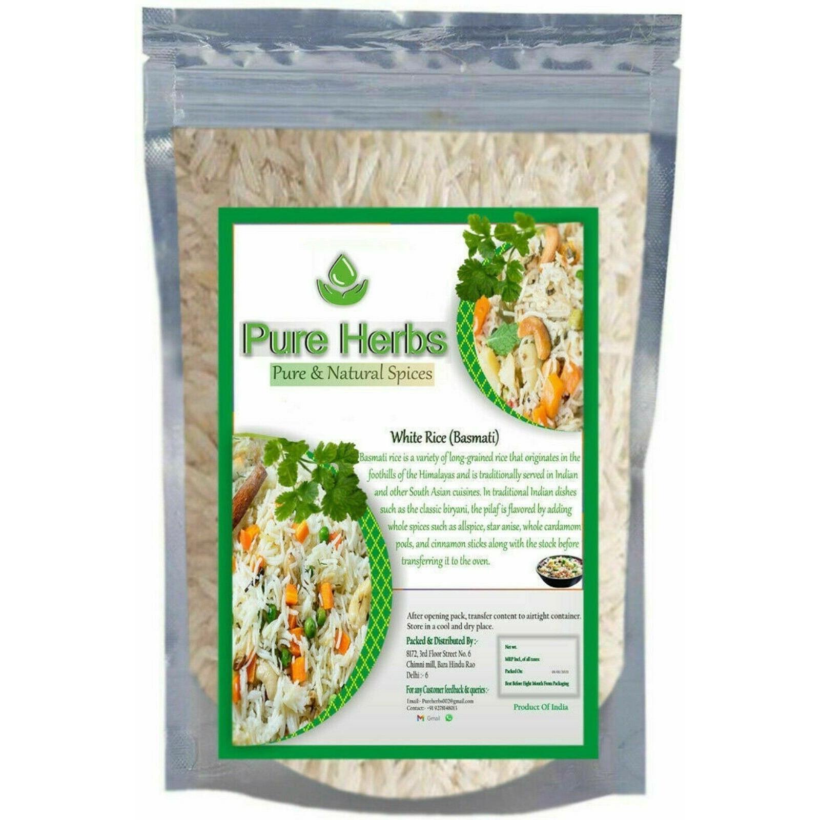 Чистые травы Чистые и натуральные специи Белый рис Басмати L020 M318 TDN3113.3